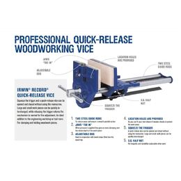Irwin 53ED Record Quick-Release woodworking Vice 265mm 10-1/2inches