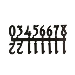 Mustair Set of 12 Arabic Numbers (Black)