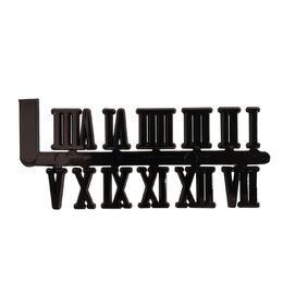 Mustair Set of 12 Roman Numeral - 15mm (Black)