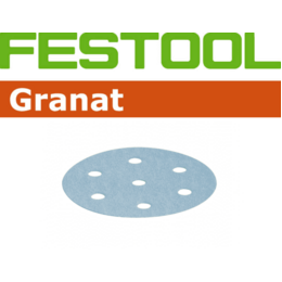 Festool 90 mm 6 Hole Granat Abrasive Discs