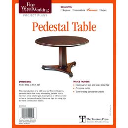 Pedestal Table Plan