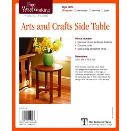 Arts and Crafts Side Table Plan