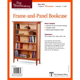 Frame-And-Panel Bookcase Plan