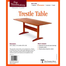 Trestle Table Plan