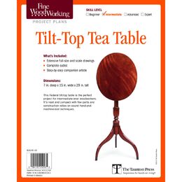 Tilt-Top Tea Table Plan