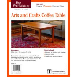 Arts and Crafts Coffee Table Plan