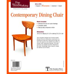 Contemporary Dining Chair Plan