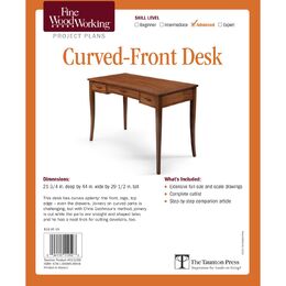 Curved-Front Desk Plan