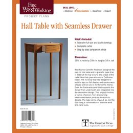 Hall Table with Seamless Drawer Plan