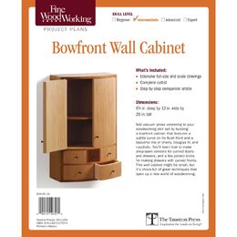 Bowfront Wall Cabinet Plan