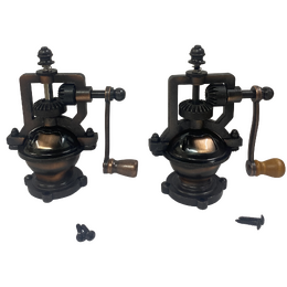 Antique Salt & Pepper Mill Bundle (5 x Salt Mills & 5 x Pepper Mills) – Black Friday Special