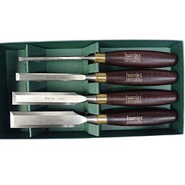 Hamlet HCT011 4 Piece Bevel Edge Wood Chisel Set - Black Friday Special 