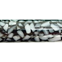 Metre Long Acrylic - Black - White Crush