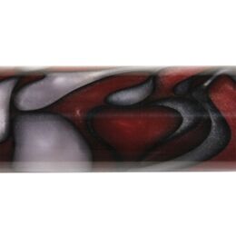 Metre Long Acrylic - Red with white and black lines