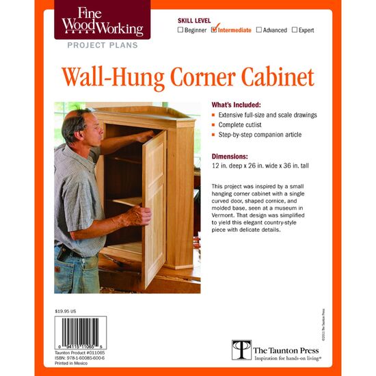 Wall-Hung Corner Cabinet Plan