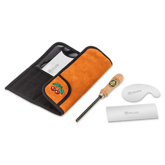 Kirschen 3-pce Cabinet Scraper Set- With Leather Wallet