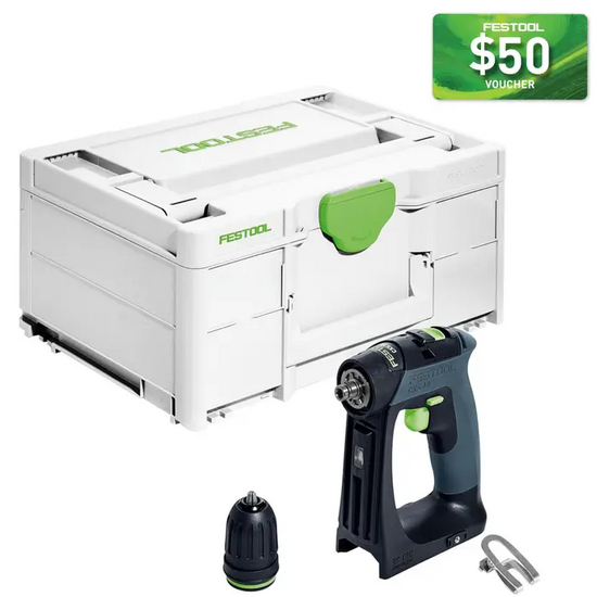 Festool CXS 18V Cordless Compact 2 Speed Drill Basic (576882)