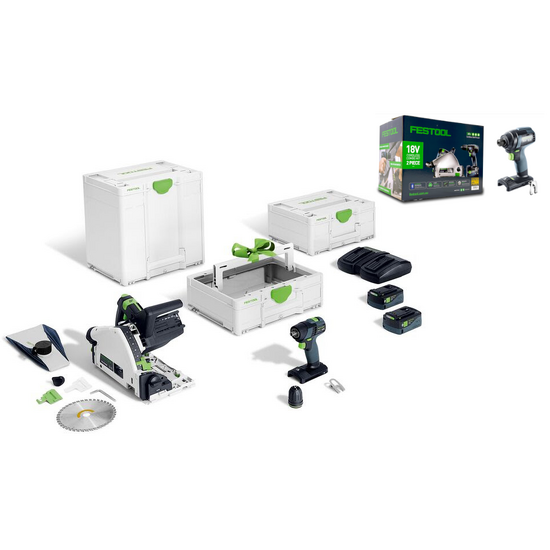 Festool 18V 2 Piece 5.0Ah Li-ion Universal Combination Kit (578505)