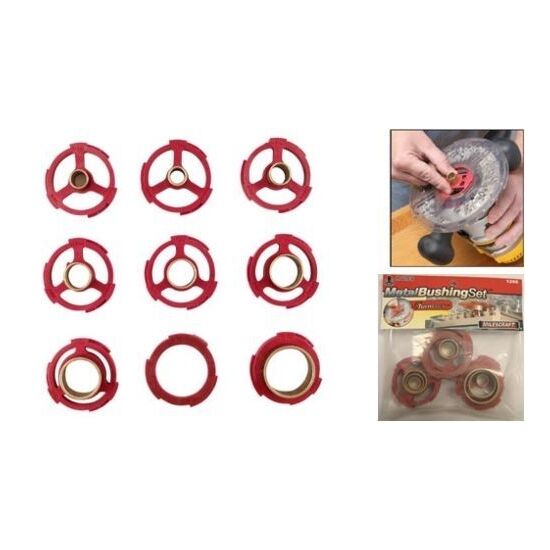 Milescraft 1266 9PC Metal Nose Bushing Set (Metric)