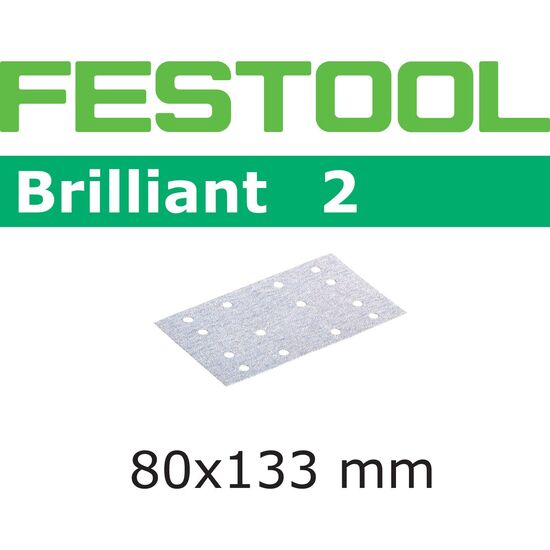 Festool Brilliant Abrasive Sheet 80x133mm P40 (10 Pack) (492859)