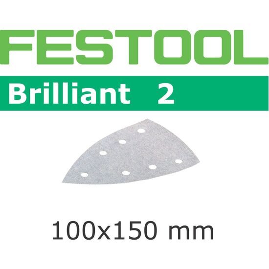 Festool Brilliant Abrasive Sheet 100mm DELTA P40 (10 pack) (492804)