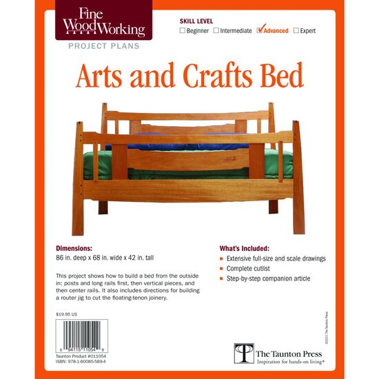 Arts and Crafts Bed Plan