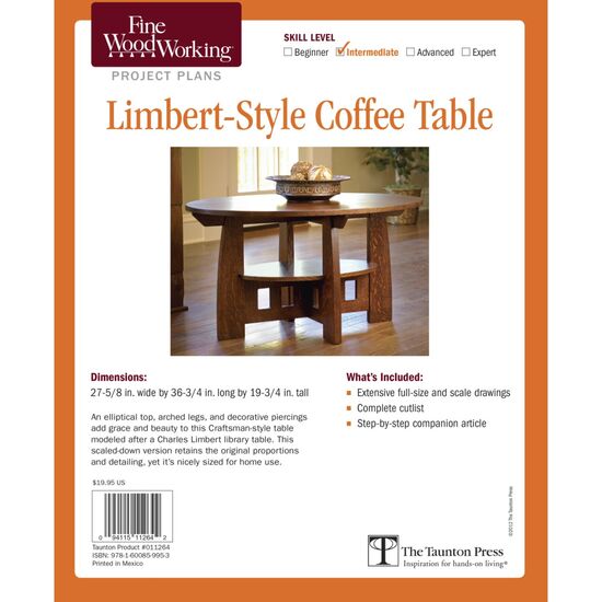 Limbert-Style Coffee Table Plan