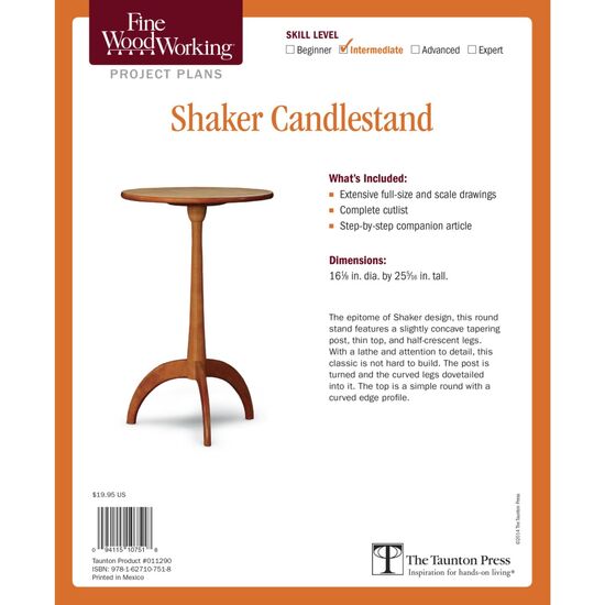 Shaker Candlestand Plan