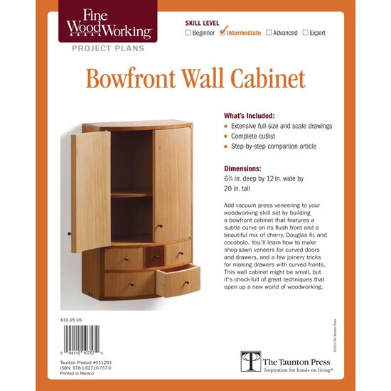 Bowfront Wall Cabinet Plan