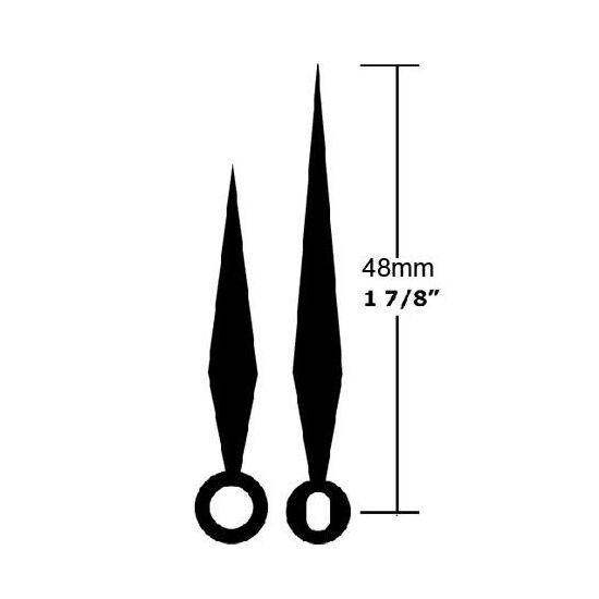48mm Dagger Hands(Plating:Black)