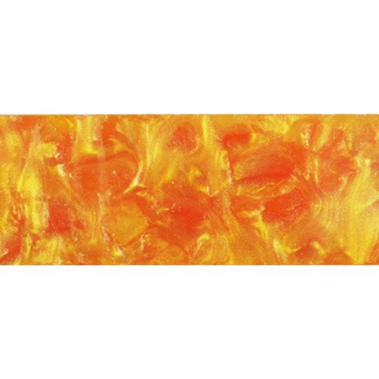 Metre Long Acrylic - Orange with White Crush