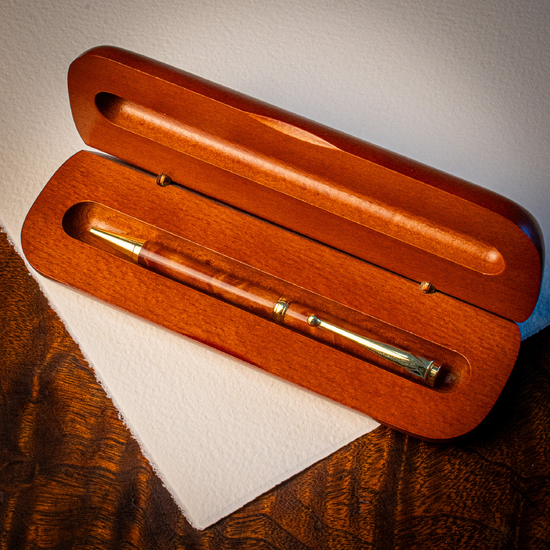 Slimline Pen Gifting Set – With Timber Display Case