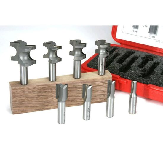 INCRA M-610 WHITESIDE 8-Piece Hingecrafter Router Bit Set (1/2" Shank)