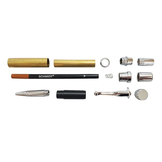 Atrax Rollerball Pen Kit - Chrome