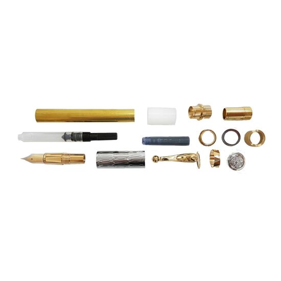 Electra Fountain Pen Kits - Upgrade Gold & Chrome
