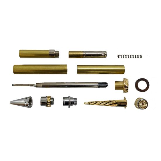 Ultra Cigar Pen Kit - Chrome & Gold Accents