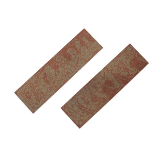 M3 Knife Scales - Red Lava range(Colour:Red Lava & Blue Bronze)