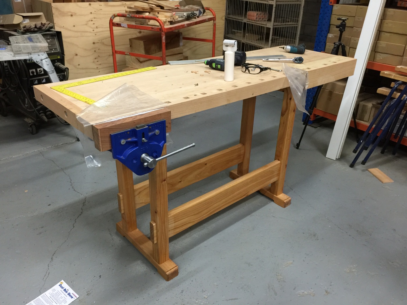 Workbench top is all finished.