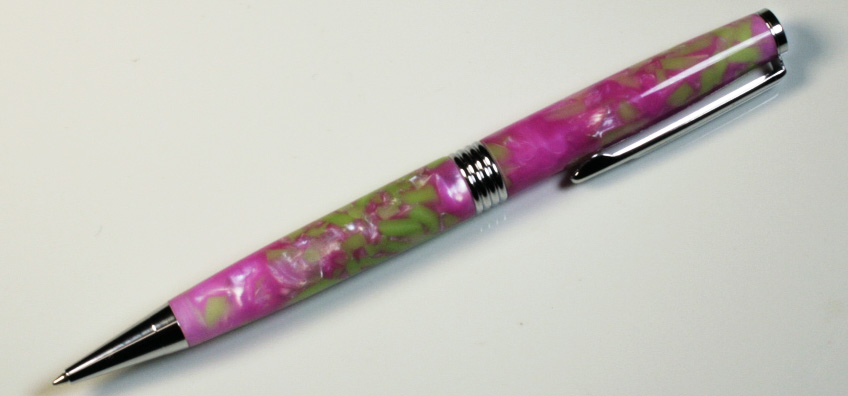 Pink and Lime Green Pen