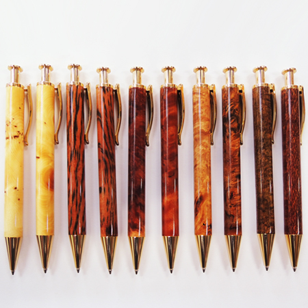 10 Clickers that are going to a wood gallery